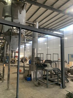 chất lượng 1500 × 5400MM Máy sấy dẻo công nghiệp Máy sấy flash tự động độ nhớt cao 1600kg/h nhà máy sản xuất