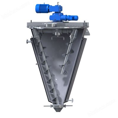 کیفیت مخلوط کننده مخروط دو پیچ صنعتی (خلوط کننده Nauta)    سیلندر مخروطی با دو پیچ خود چرخش + انقلاب ، مخلوط کردن با دقت بالا و انرژی پایین برای مواد نسبت افراطی کارخانه